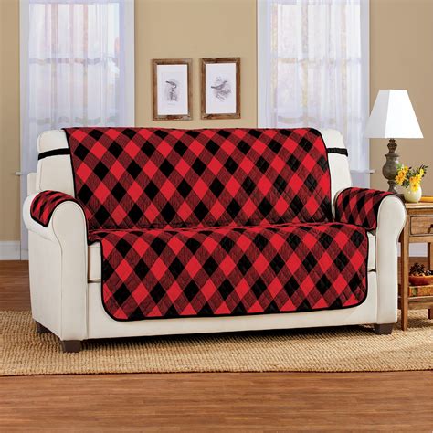 buffalo plaid couch cover|wayfair buffalo couch covers.